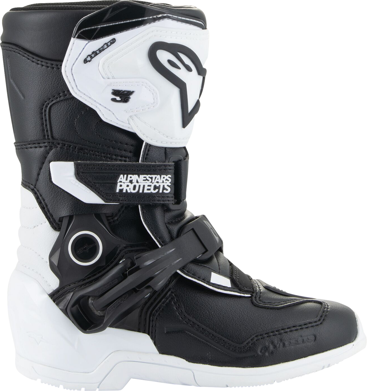 ALPINESTARS Kids Tech 3S Boots - Black/White - US 10 / EU 28