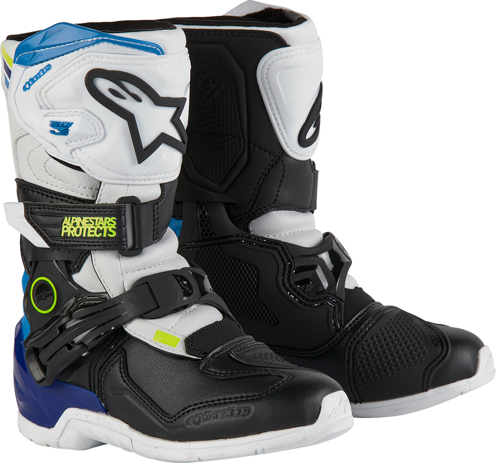 Alpinestars Kids Tech 3S Boots - White/Black/Blue
