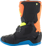 ALPINESTARS Kids Tech 3S Boots - Fluorescent Orange/Fluorescent Yellow/Blue - US 10 / EU 28
