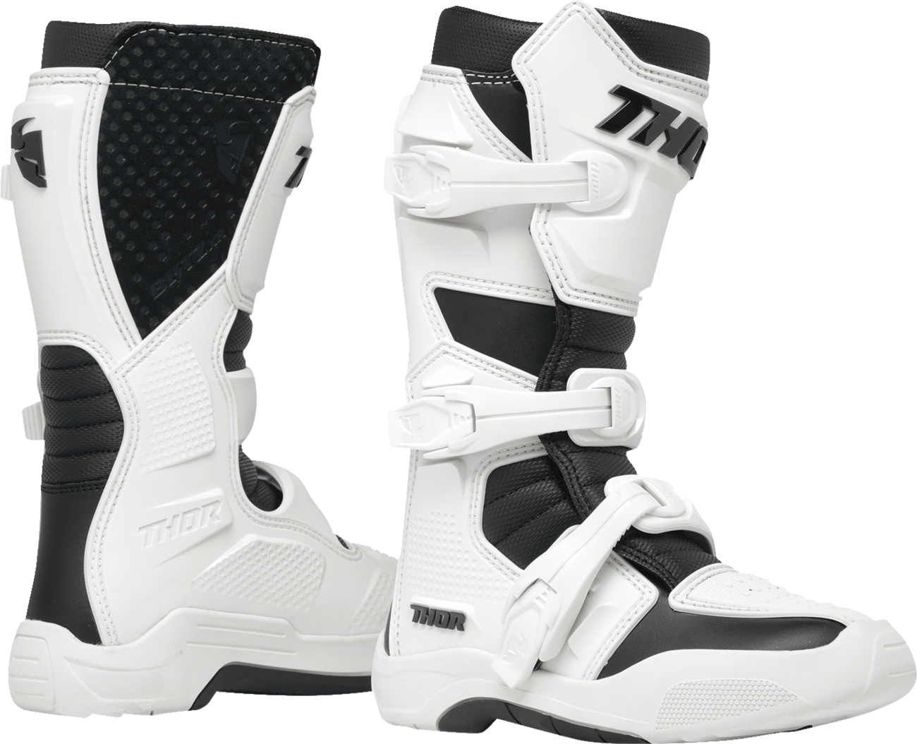 Thor Yth Blitz Xr Wh/bk 1 Boots