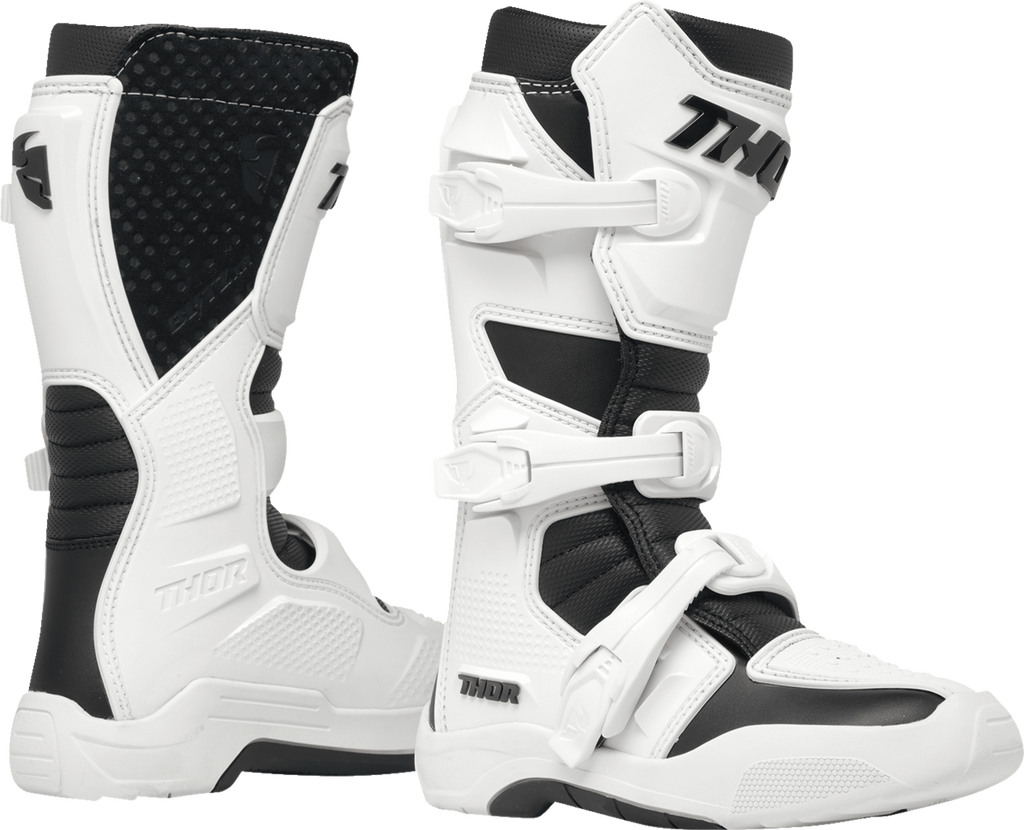 Thor Yth Blitz Xr Boots - White/Black