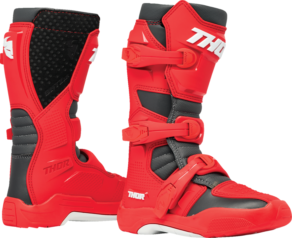 Thor Yth Blitz Xr Rd/ch Boots