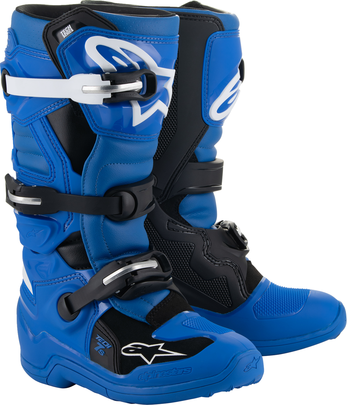 Alpinestars Youth Tech 7S Boots - Blue/Black/White