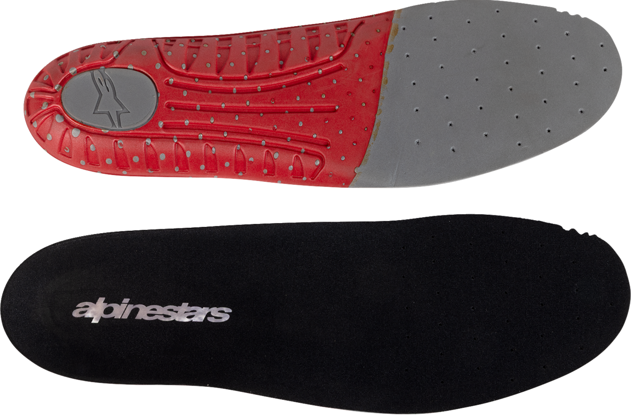 ALPINESTARS Tech 7 Footbed - Dark Gray/Red - Size 6