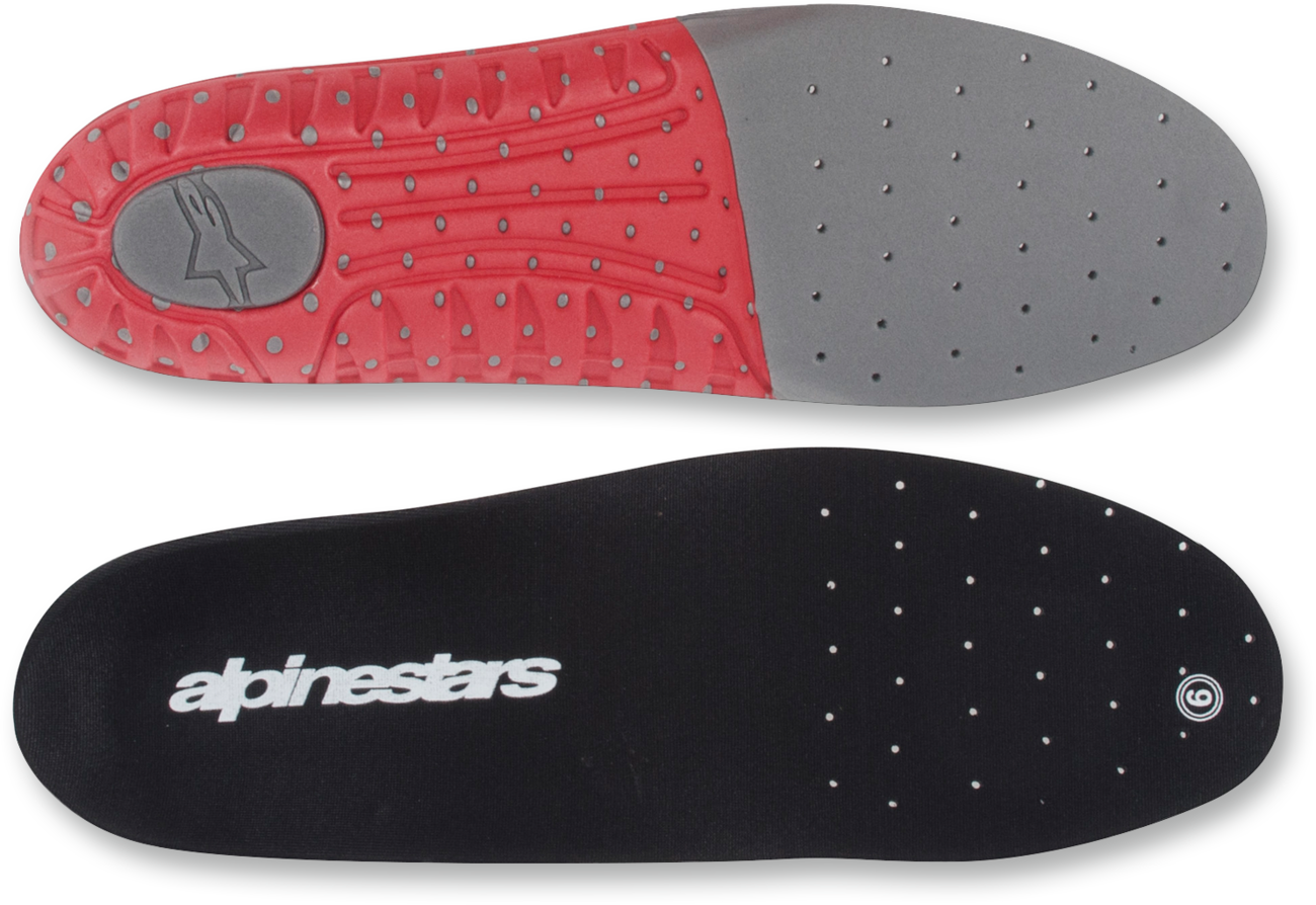 ALPINESTARS Tech 7 Footbed - Dark Gray/Red - Size 9