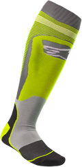 ALPINESTARS MX Plus 1 Socks - Yellow/Gray - Small/Medium