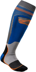 ALPINESTARS MX Plus 1 Socks - Blue/Orange - Small/Medium