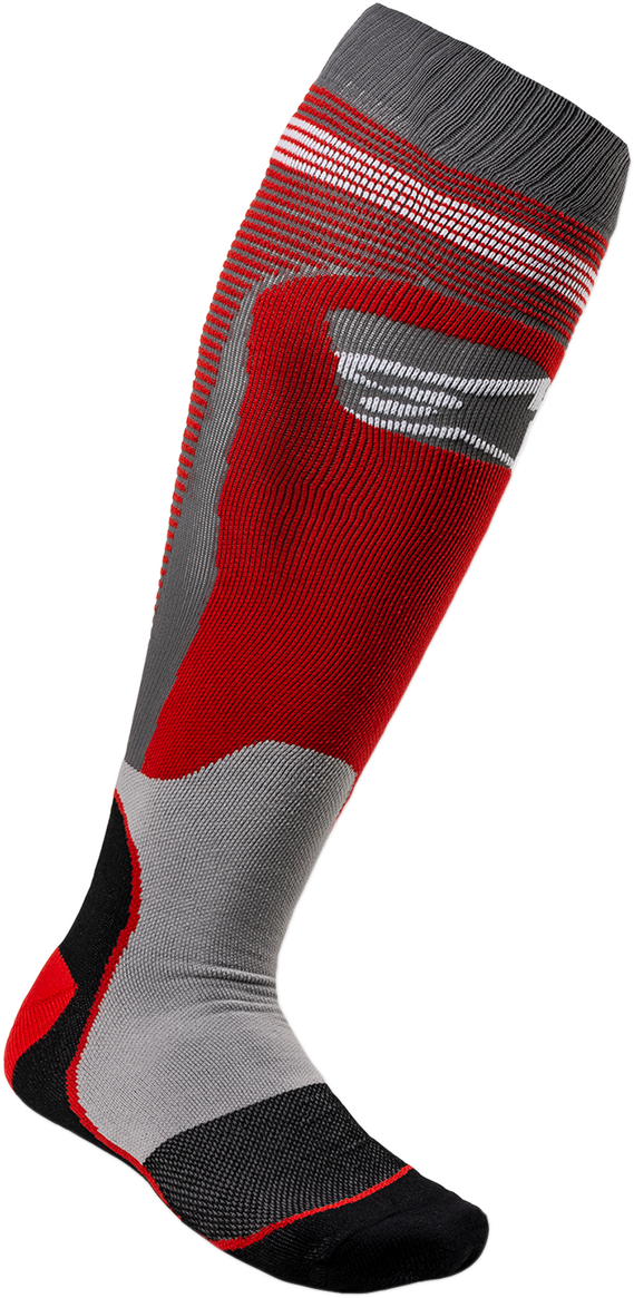 ALPINESTARS MX Plus 1 Socks - Yellow/Gray - Small/Medium