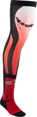 ALPINESTARS Knee Brace Socks - Black/Red - Small/Medium