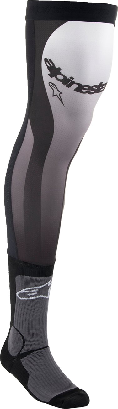 ALPINESTARS Knee Brace Socks - Black/White - Large/XL