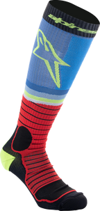 ALPINESTARS MX Pro Socks - Black/Red/Blue/Yellow - Medium
