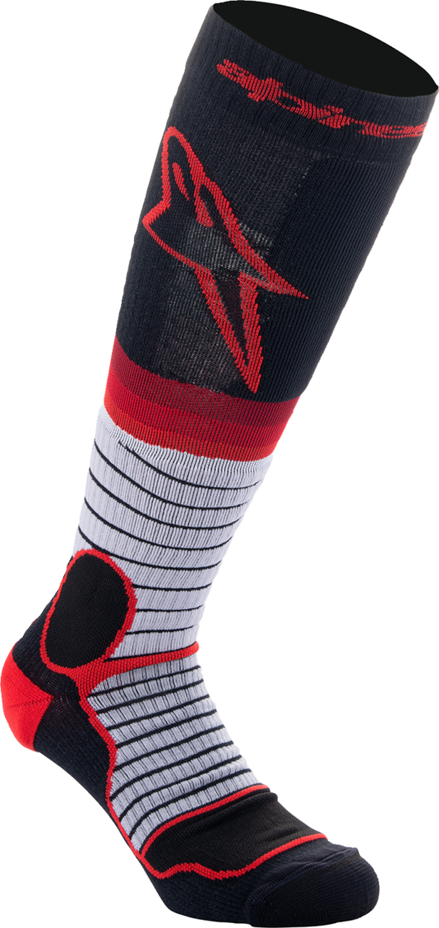 ALPINESTARS MX Pro Socks - Black/Red/Gray - Medium