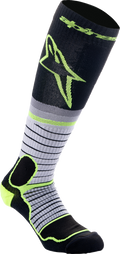 ALPINESTARS MX Pro Socks - Black/Gray/Yellow - Medium