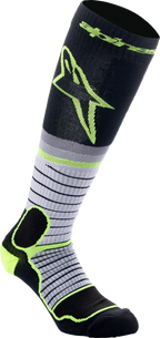 ALPINESTARS MX Pro Socks - Black/Gray/Yellow - Medium