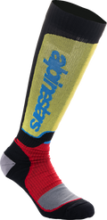 ALPINESTARS MX Plus Socks - Black/Red/Yellow/Blue - Medium