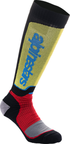 ALPINESTARS MX Plus Socks - Black/Red/Yellow/Blue - Medium