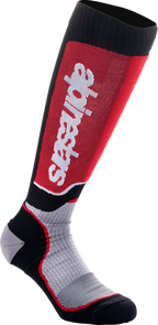 ALPINESTARS MX Plus Socks - Black/Red/Gray - Medium