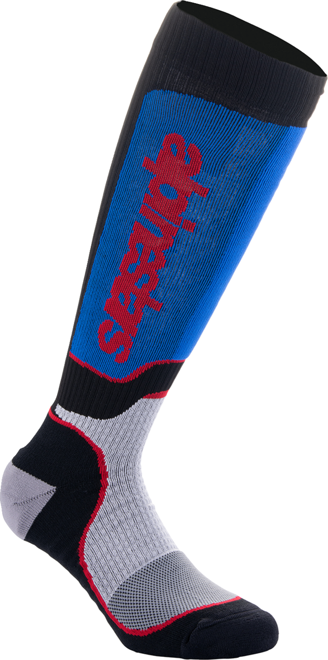 ALPINESTARS MX Plus Socks - Black/Red/White/Blue - Medium