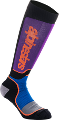 ALPINESTARS MX Plus Socks - Black/Purple/Blue/Orange - Medium