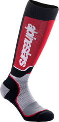ALPINESTARS Youth MX Plus Socks - Black/Red/Gray - Medium/Large