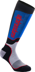ALPINESTARS Youth MX Plus Socks - Black/White/Blue/Red - Medium/Large
