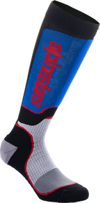 ALPINESTARS Youth MX Plus Socks - Black/White/Blue/Red - Medium/Large