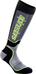 ALPINESTARS Youth MX Plus Socks - Black/Gray/Yellow - Medium/Large
