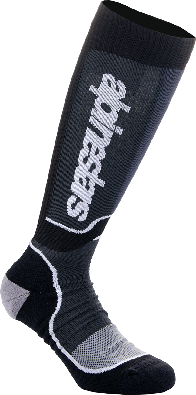 ALPINESTARS Youth MX Plus Socks - Black/White/Blue/Red - Medium/Large