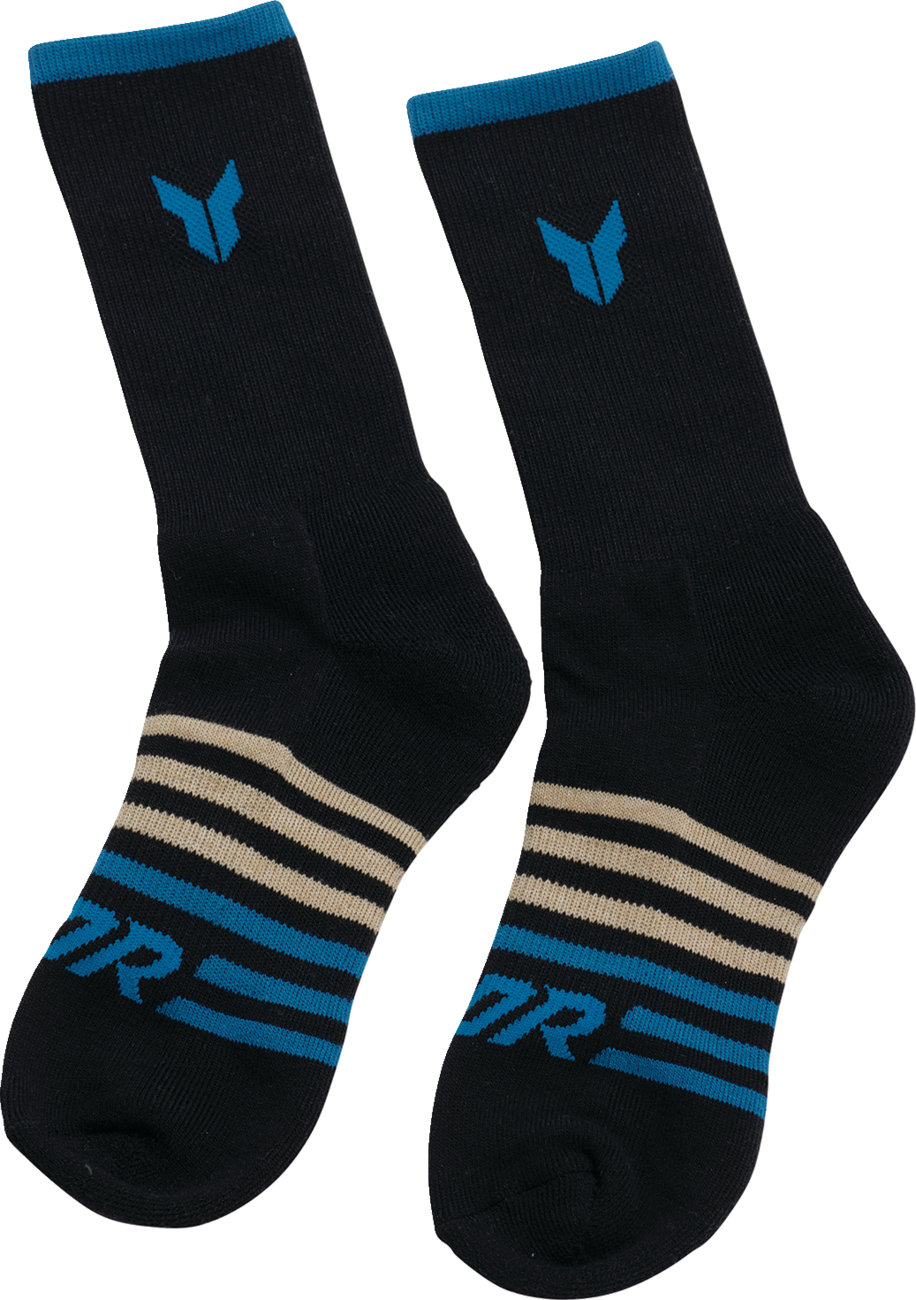 Thor Crew Socks - Black - Large/XL - 3 Pack