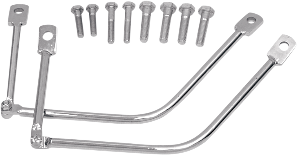 SADDLEMEN Metric Saddlebag Support - Chrome