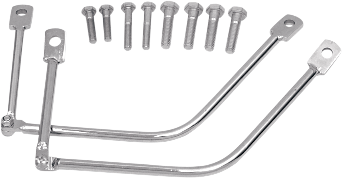 SADDLEMEN Metric Saddlebag Support - Chrome