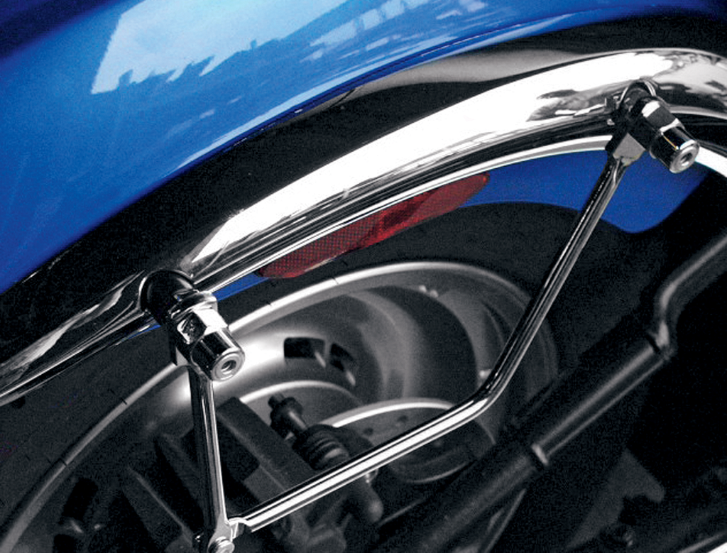SADDLEMEN Metric Saddlebag Support - Chrome