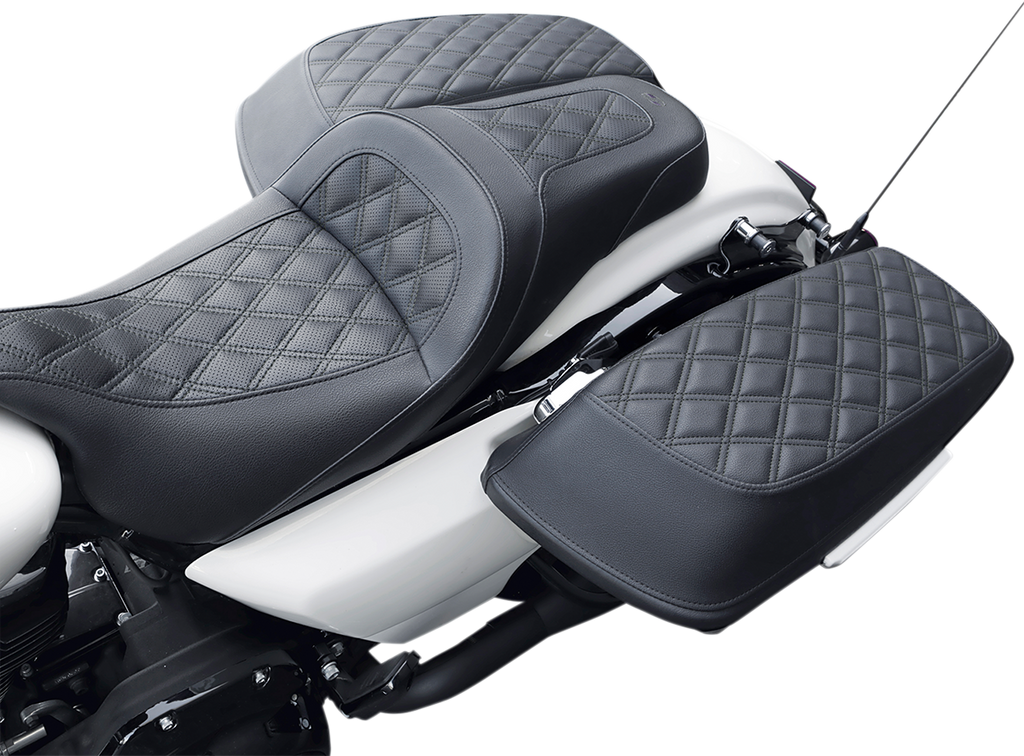 SADDLEMEN Saddlebag Covers - Lattice Stitch - FL '14-'23