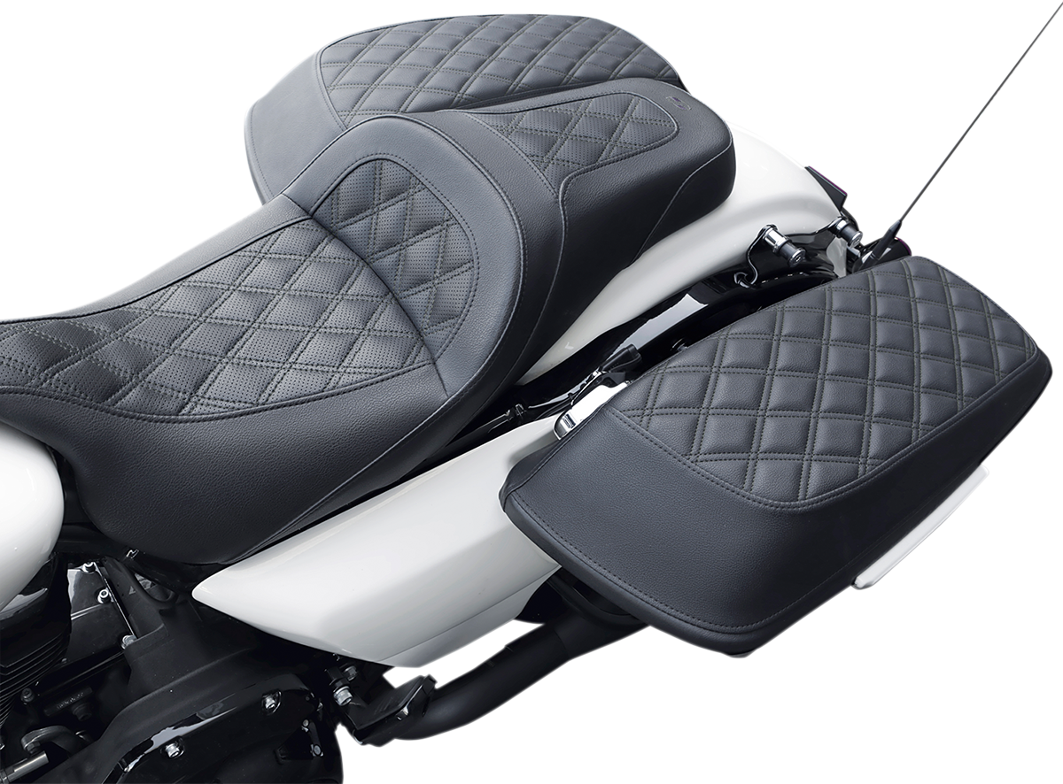 SADDLEMEN Saddlebag Covers - Lattice Stitch - FL '14-'23