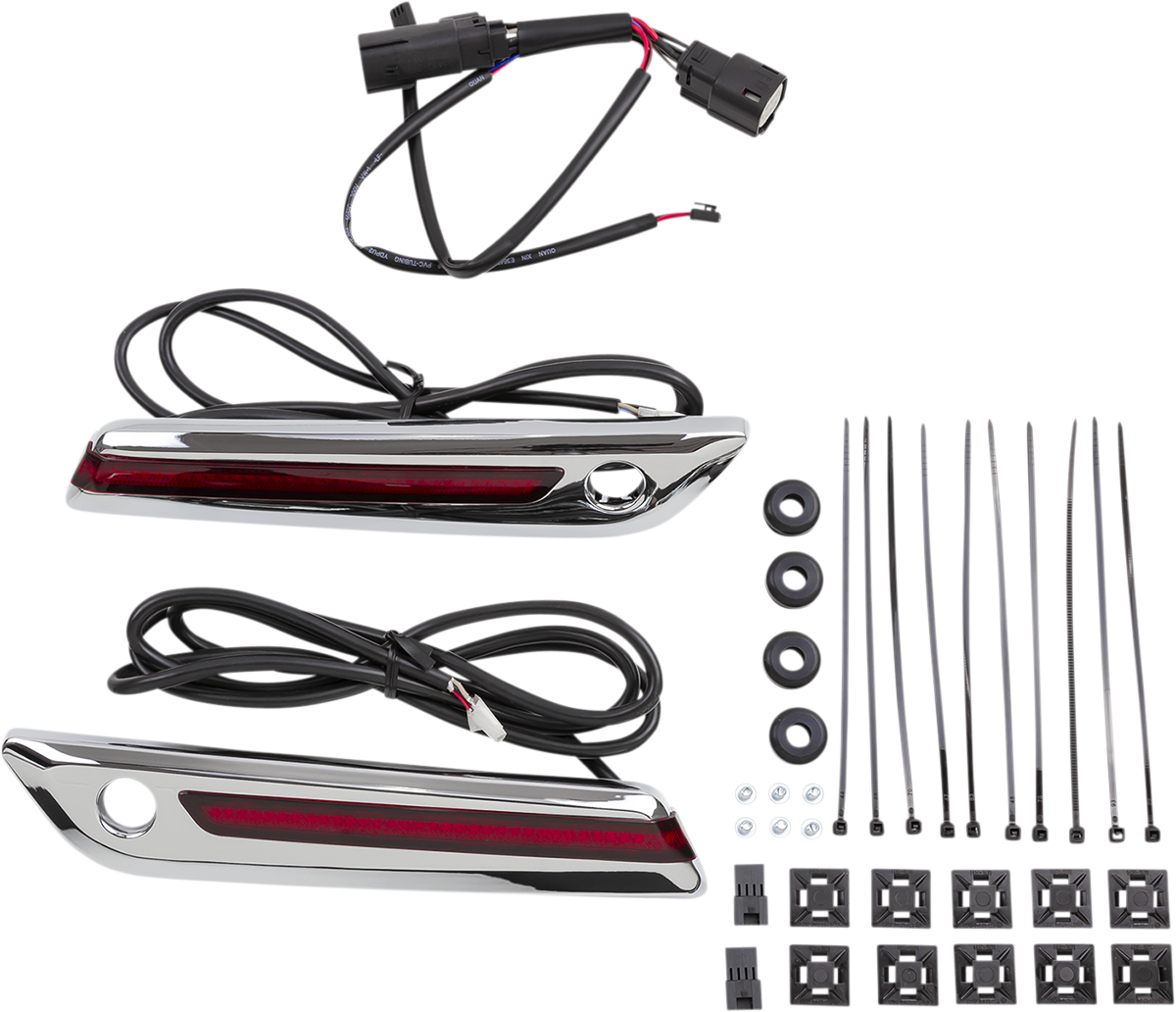 Ciro Cover Hnge - Red/Chrome
