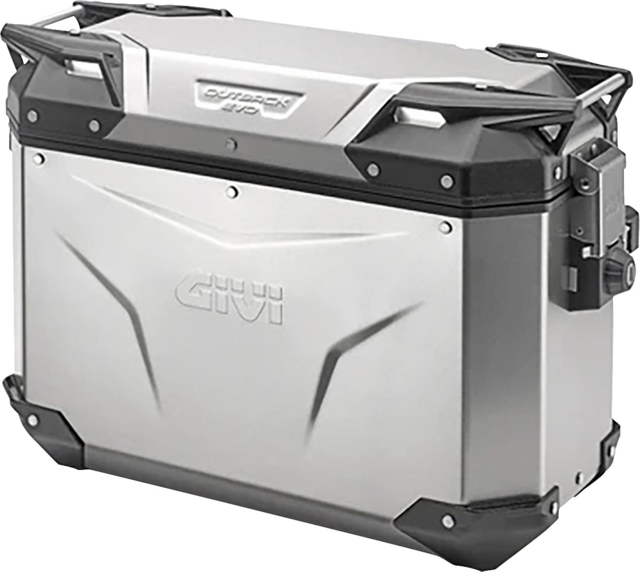 GIVI Outback Evo Side Case - Right - 37 Liter - Silver