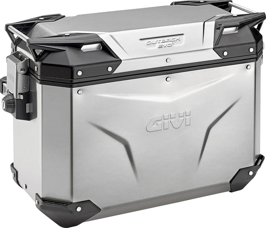 GIVI Outback Evo Side Case - Right - 48 Liter - Silver