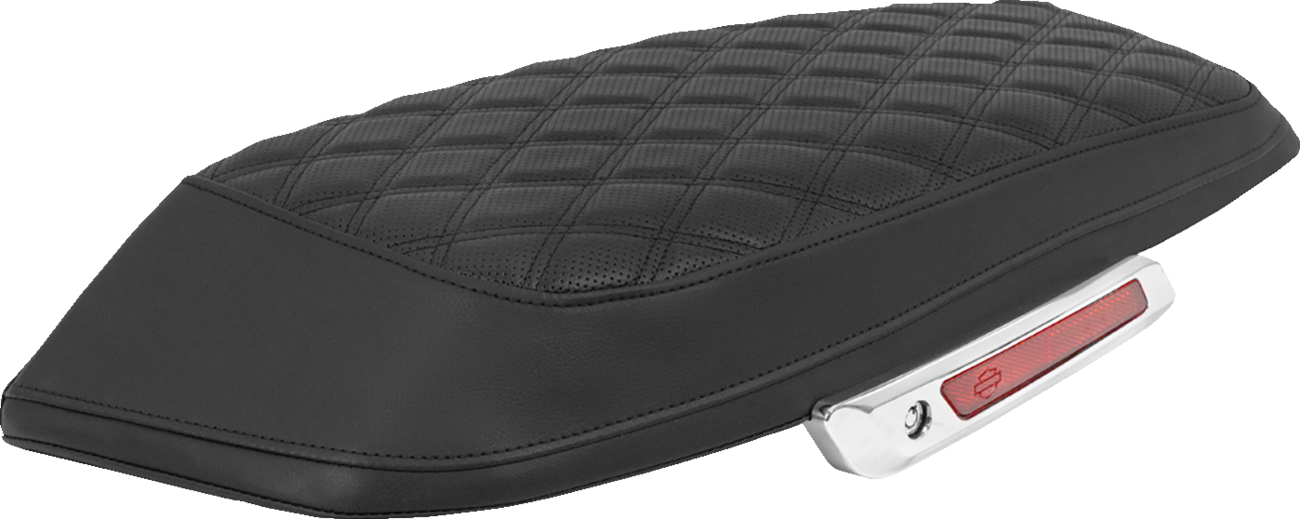 SADDLEMEN Saddlebag Lid Covers - Lattice - Black Stitch - FLH/FLT '23-'25