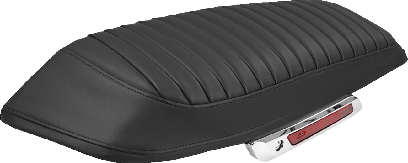 SADDLEMEN Saddlebag Lid Covers - Tuck-n-Roll - Black Stitch - FLH/FLT '23-'25