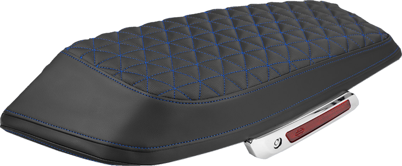 SADDLEMEN Saddlebag Lid Covers - Tri-Gripper - Blue Stitch - FLH/FLT '23-'25