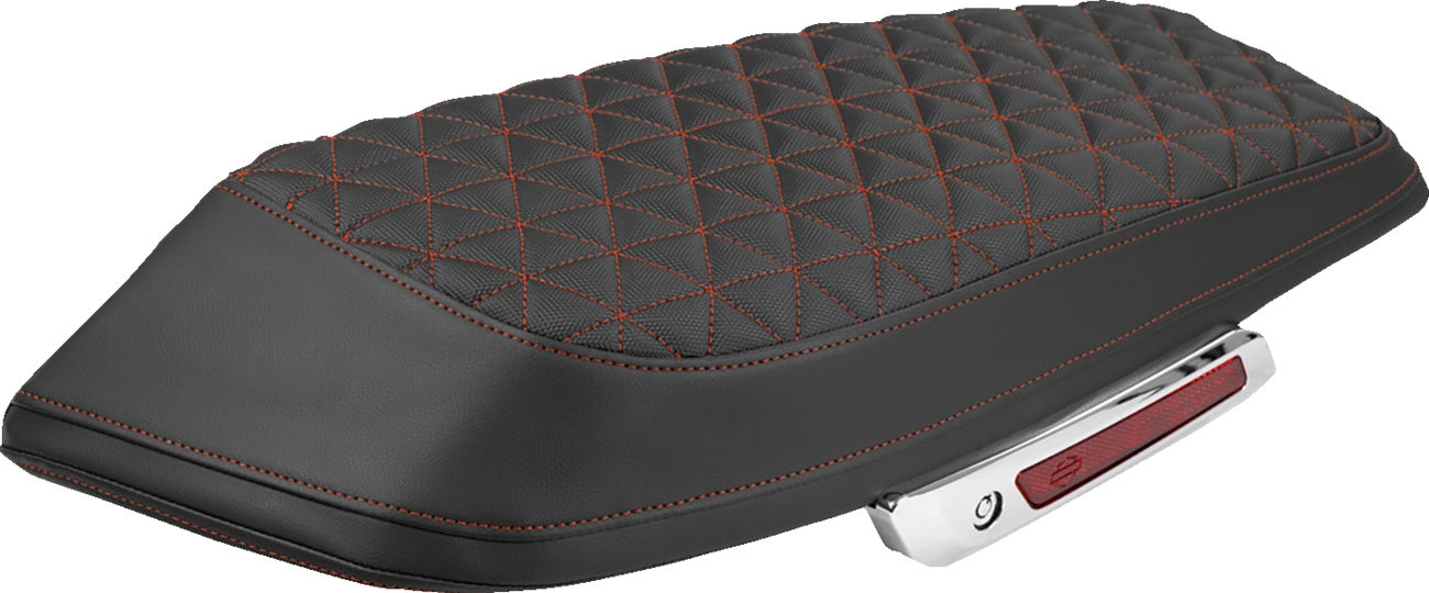 SADDLEMEN Saddlebag Lid Covers - Tri-Gripper - Red Stitch - FLH/FLT '23-'25