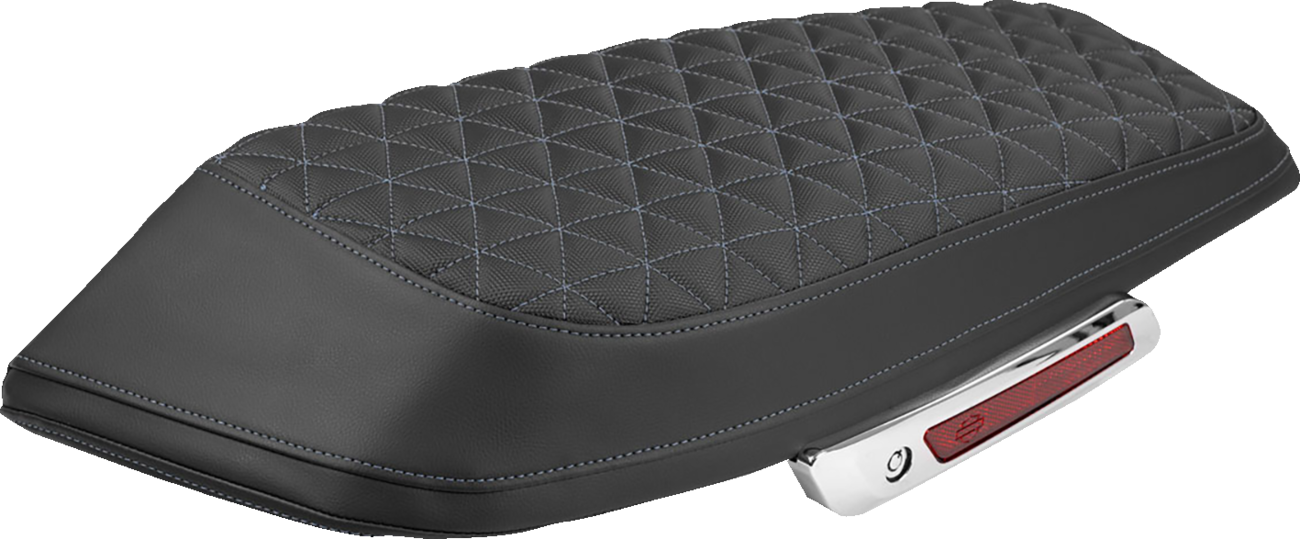 SADDLEMEN Saddlebag Lid Covers - Tri-Gripper - Silver Stitch - FLH/FLT '23-'25