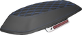 SADDLEMEN Saddlebag Lid Covers - Lattice - Carbon Fiber - Blue Stitch - FLH/FLT '14-'24