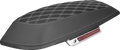 SADDLEMEN Saddlebag Lid Covers - Lattice - Carbon Fiber - White Stitch - FLH/FLT '14-'24
