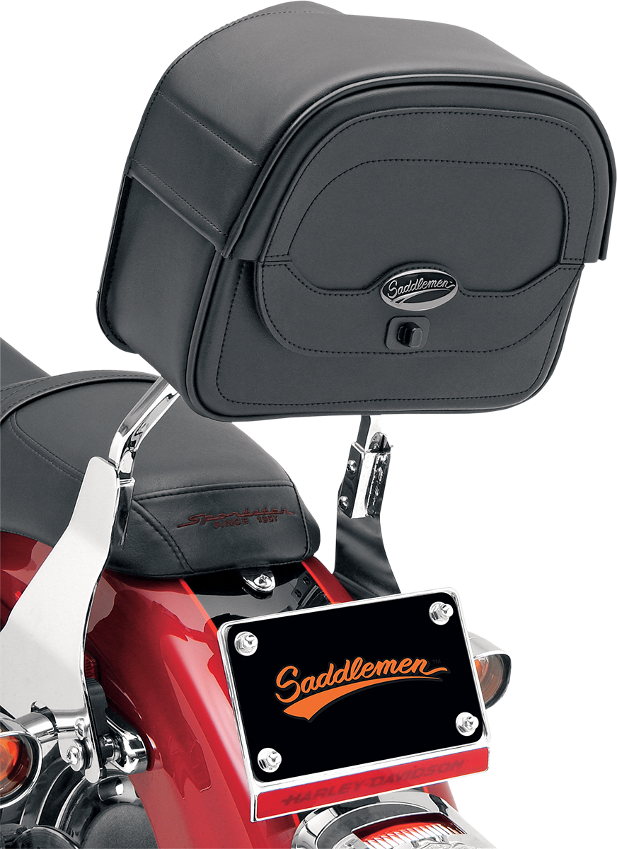 SADDLEMEN Large Cruis'n™ Sissy Bar Bag - Black
