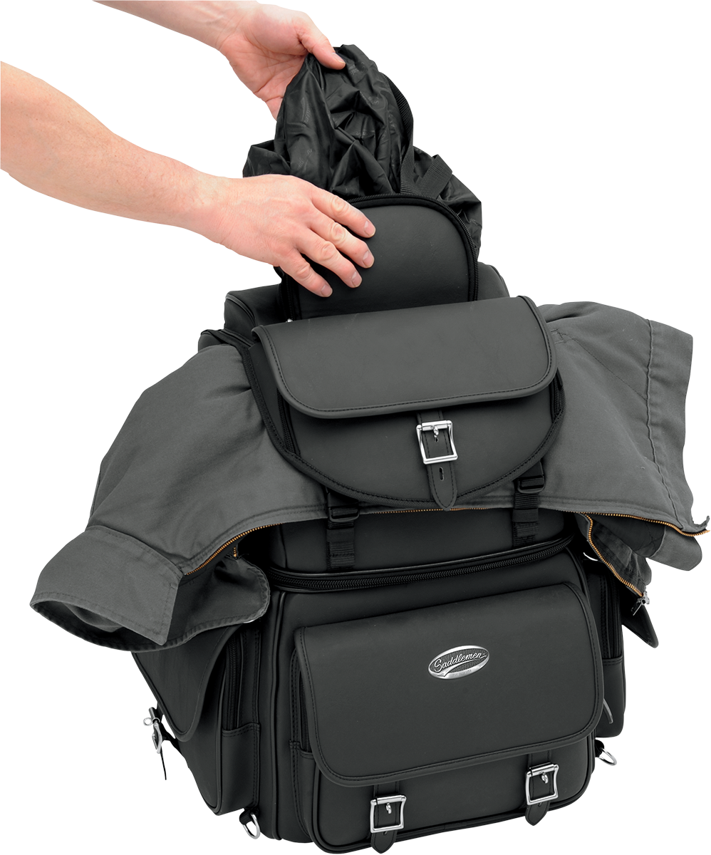 SADDLEMEN Sissy Bar Bag - Black