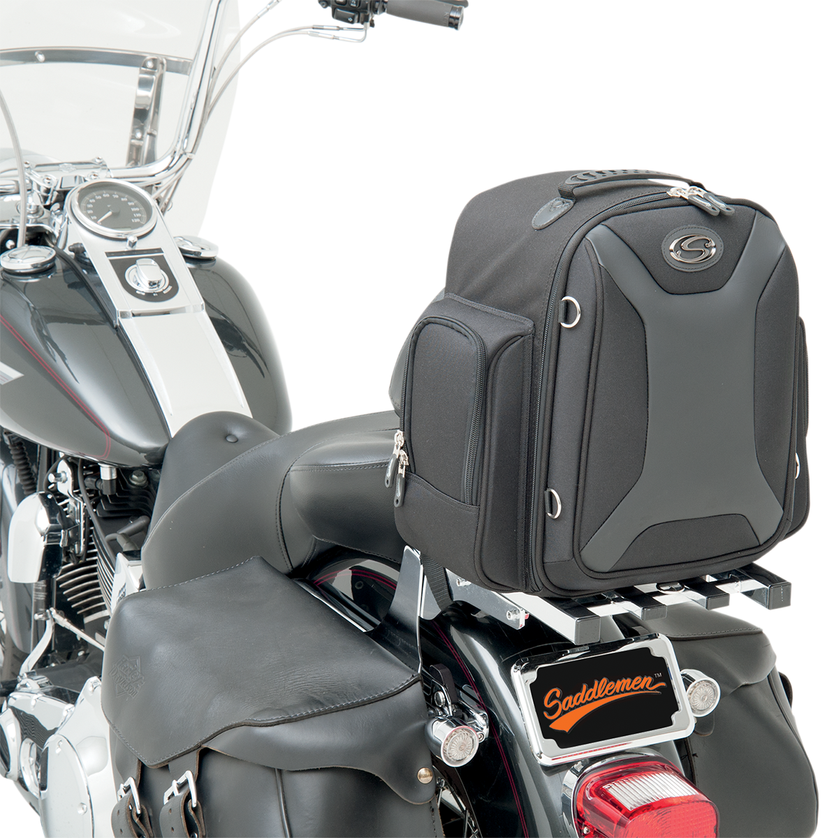 SADDLEMEN Sport Sissy Bar Bag - Black