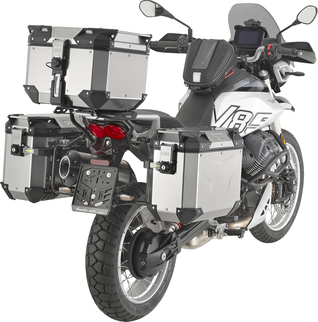 GIVI Side Rack Pannier Holder - Outback - Guzzi V85