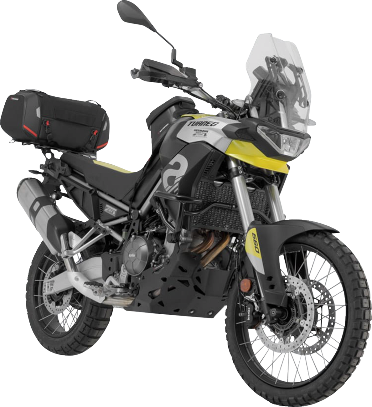 Rackpack Tail Bag System - Black - Aprilia Tuareg 660 '22-'25 (1)