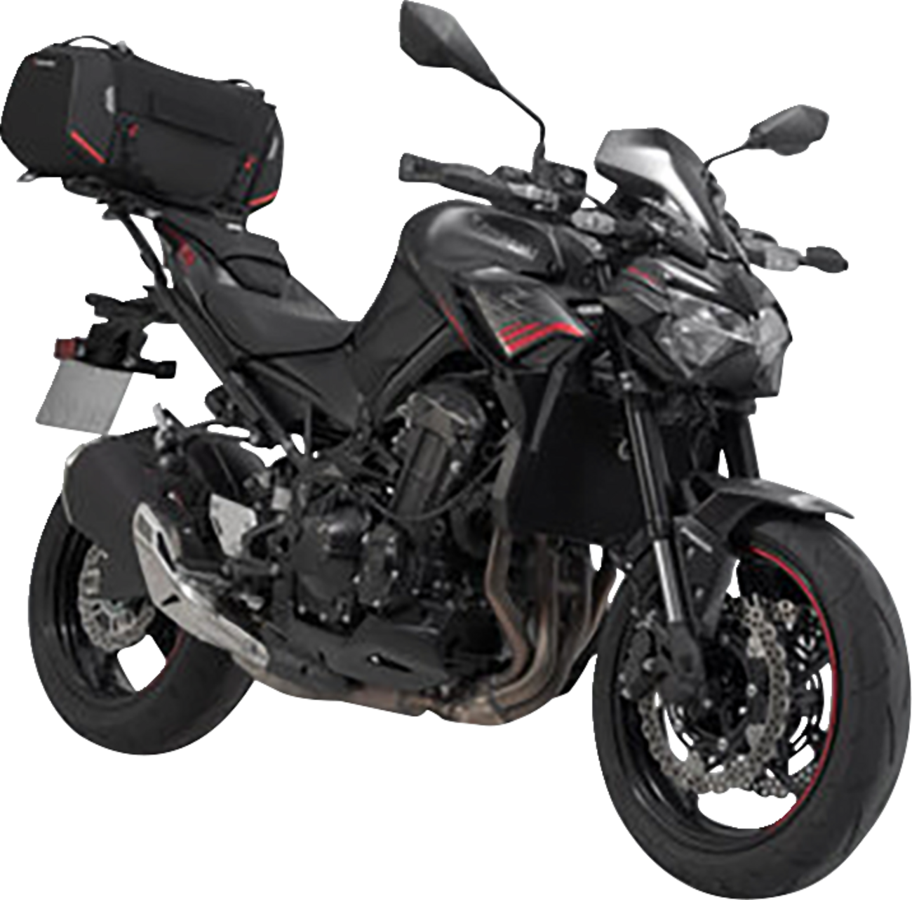 Rackpack Tail Bag System - Black - Kawasaki Z900 '17-'24 (1)